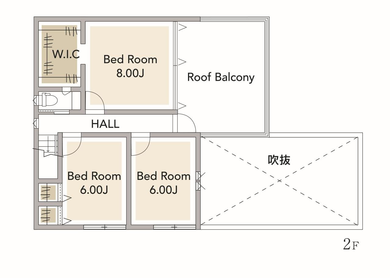 ➄2号棟2F　間取図